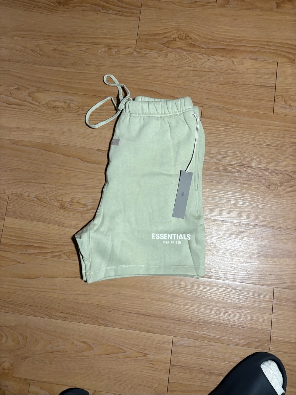 & Other Stories Light Sage Green Athletic Shorts